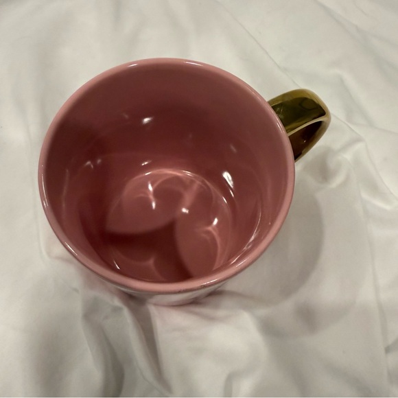 Paris Hilton Pink Mug with Gold Handle - Heart Accents - Picture 4 of 6